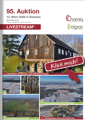 Titelbild zum Katalog 95. Agrar- und Immobilienauktion am 13.03.2026